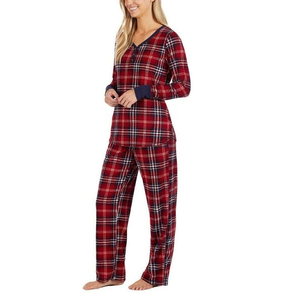 Nautica Women's 2 PC Fleece Pajama Sleepwear Set - Picture 1 of 1